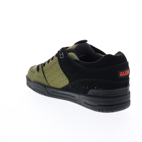 Globe Fusion GBFUS Mens Green Nubuck Lace Up Skate Inspired Sneakers Shoes