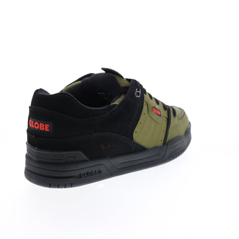 Globe Fusion GBFUS Mens Green Nubuck Lace Up Skate Inspired Sneakers Shoes