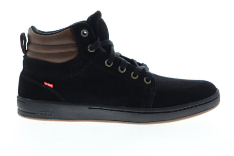 Globe GS Boot GBGSBOOT Mens Black Suede High Top Lace Up Skate Sneakers Shoes