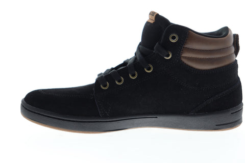 Globe GS Boot GBGSBOOT Mens Black Suede High Top Lace Up Skate Sneakers Shoes