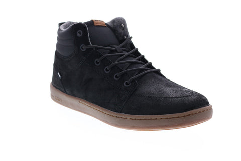 Globe GS Boot Mens Black Leather Lace Up Skate Inspired Sneakers Shoes