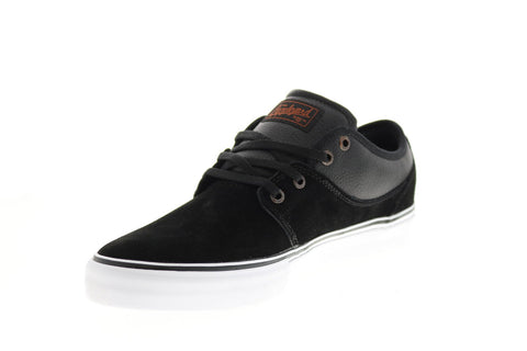 Globe Mahalo GBMAHALO Mens Black Suede Skate Inspired Sneakers Shoes 