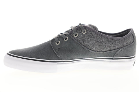 Globe Mahalo GBMAHALO Mens Gray Suede Lace Up Athletic Skate Shoes