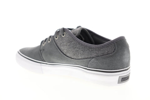 Globe Mahalo GBMAHALO Mens Gray Suede Lace Up Athletic Skate Shoes