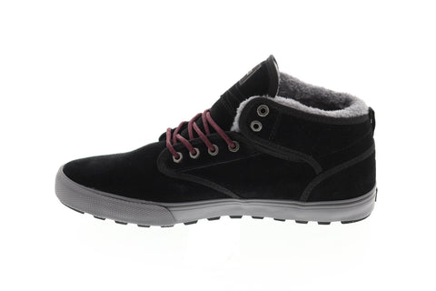 Globe Motley Mid Mens Black Suede Athletic Lace Up Skate Shoes