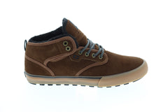 Globe Motley Mid Mens Brown Suede Athletic Lace Up Skate Shoes
