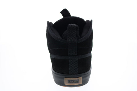 Globe Motley Mid GBMOTLEYM Mens Black Leather Skate Inspired Sneakers Shoes