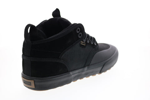 Globe Motley Mid GBMOTLEYM Mens Black Leather Skate Inspired Sneakers Shoes