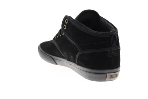 Globe Motley Mid GBMOTLEYM Mens Black Suede Skate Inspired Sneakers Shoes
