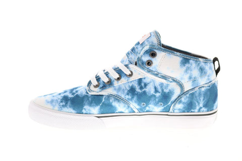 Globe Motley Mid GBMOTLEYM Mens Blue Canvas Skate Inspired Sneakers Shoes 