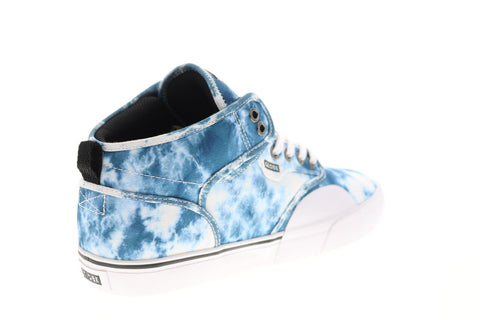 Globe Motley Mid GBMOTLEYM Mens Blue Canvas Skate Inspired Sneakers Shoes 