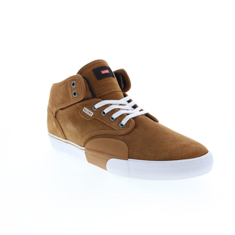Globe Motley Mid GBMOTLEYM Mens Brown Suede Skate Inspired Sneakers Shoes