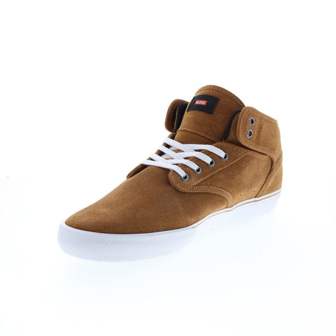 Globe Motley Mid GBMOTLEYM Mens Brown Suede Skate Inspired Sneakers Shoes