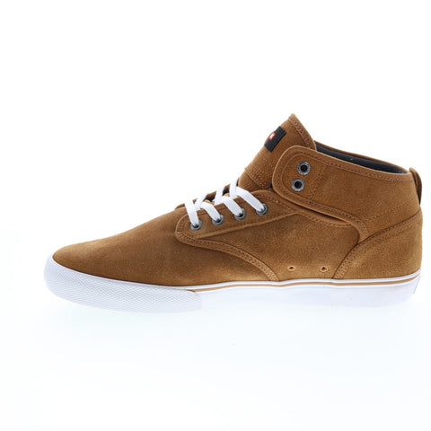 Globe Motley Mid GBMOTLEYM Mens Brown Suede Skate Inspired Sneakers Shoes