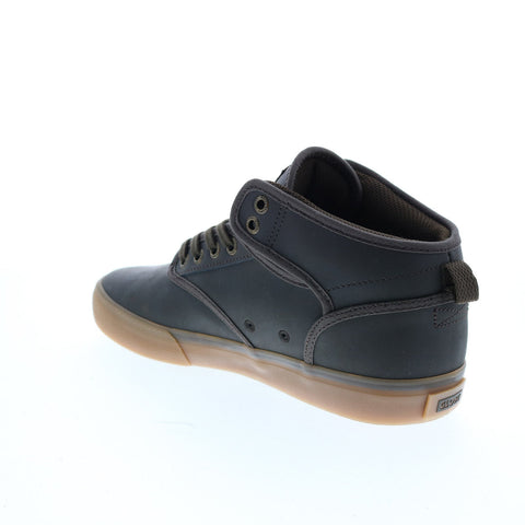 Globe Motley Mid GBMOTLEYM Mens Brown Leather Skate Inspired Sneakers Shoes