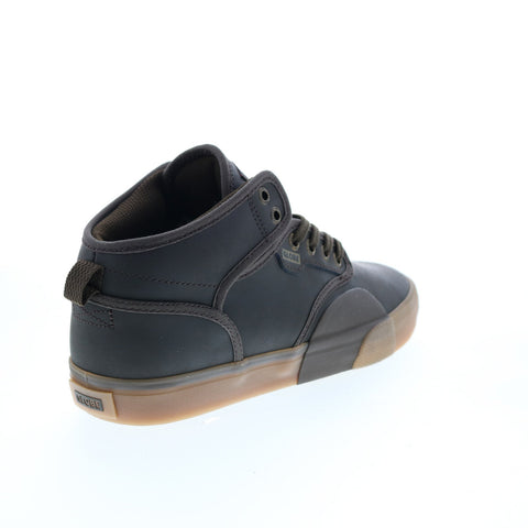 Globe Motley Mid GBMOTLEYM Mens Brown Leather Skate Inspired Sneakers Shoes