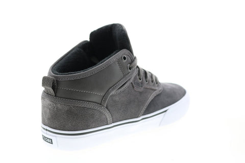 Globe Motley Mid GBMOTLEYM Mens Gray Suede Skate Inspired Sneakers Shoes