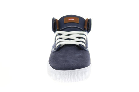 Globe Motley Mid GBMOTLEYM Mens Blue Suede Skate Inspired Sneakers Shoes