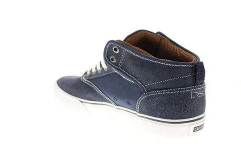 Globe Motley Mid GBMOTLEYM Mens Blue Suede Skate Inspired Sneakers Shoes