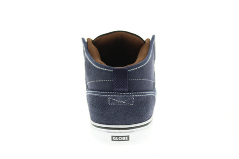 Globe Motley Mid GBMOTLEYM Mens Blue Suede Skate Inspired Sneakers Shoes