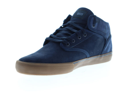 Globe Motley Mid GBMOTLEYM Mens Blue Suede Lace Up Athletic Skate Shoes