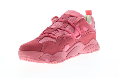 Globe Option Evo GBOPTIONE Mens Red Suede Low Top Lace Up Skate Sneakers Shoes