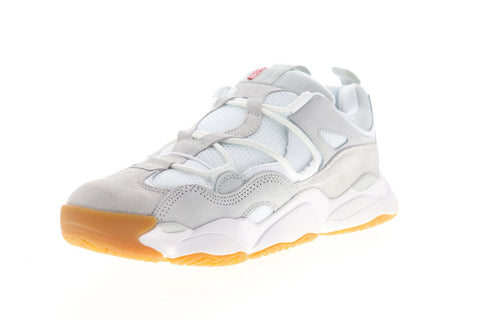 Globe Option Evo GBOPTIONE Mens Gray Suede Lace Up Athletic Skate Shoes