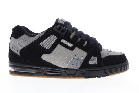 Globe Sabre GBSABR Mens Black Nubuck Lace Up Athletic Skate Shoes