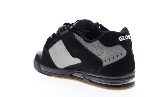 Globe Sabre GBSABR Mens Black Nubuck Lace Up Athletic Skate Shoes