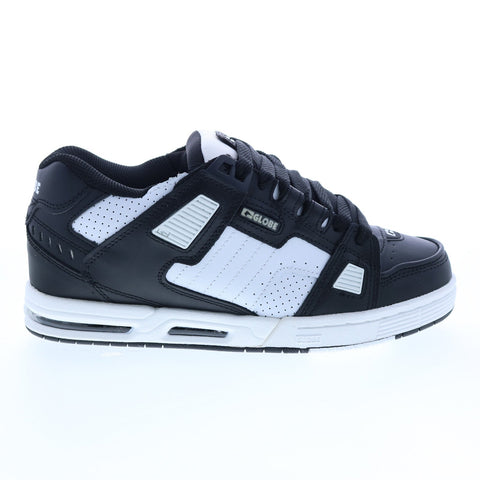 Globe Sabre GBSABR Mens Black Leather Lace Up Skate Sneakers Shoes