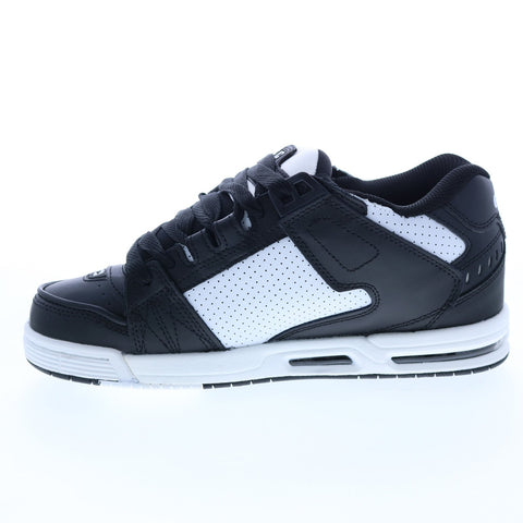 Globe Sabre GBSABR Mens Black Leather Lace Up Skate Sneakers Shoes