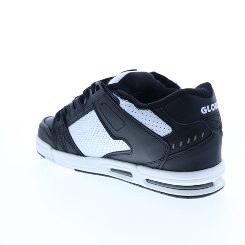 Globe Sabre GBSABR Mens Black Leather Lace Up Skate Sneakers Shoes