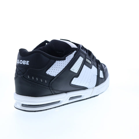 Globe Sabre GBSABR Mens Black Leather Lace Up Skate Sneakers Shoes