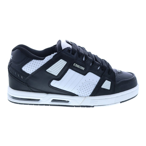 Globe Sabre GBSABR Mens Black Leather Lace Up Skate Sneakers Shoes