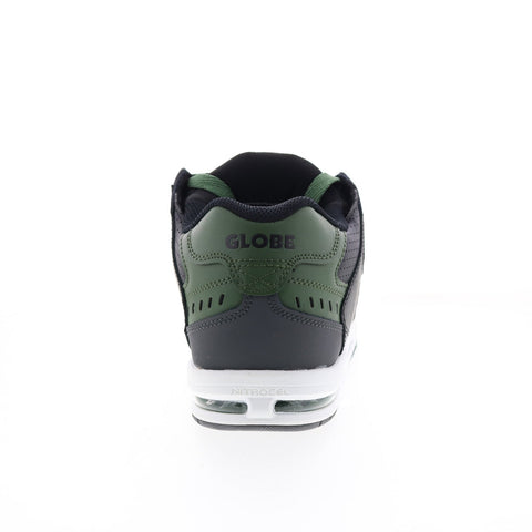 Globe Sabre GBSABR Mens Gray Leather Lace Up Skate Inspired Sneakers Shoes