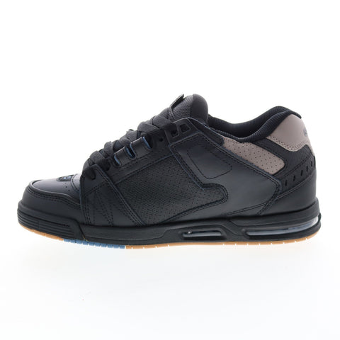 Globe Sabre GBSABR Mens Black Leather Lace Up Skate Inspired Sneakers Shoes