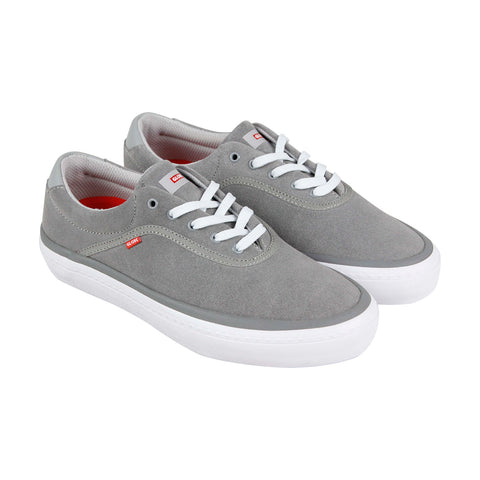 Globe Sprout GBSPROUT Mens Gray Suede Surf Low Top Lace Up Skate Sneakers Shoes