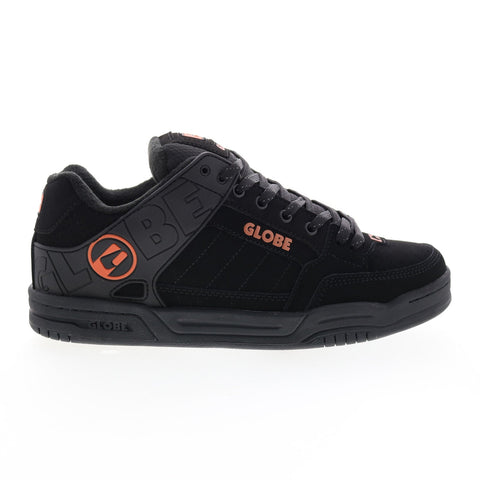 Globe Tilt GBTILT Mens Black Leather Lace Up Skate Inspired Sneakers Shoes