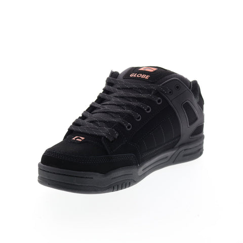 Globe Tilt GBTILT Mens Black Leather Lace Up Skate Inspired Sneakers Shoes