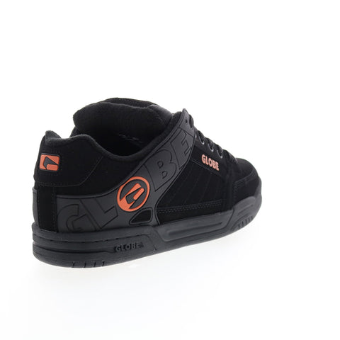 Globe Tilt GBTILT Mens Black Leather Lace Up Skate Inspired Sneakers Shoes