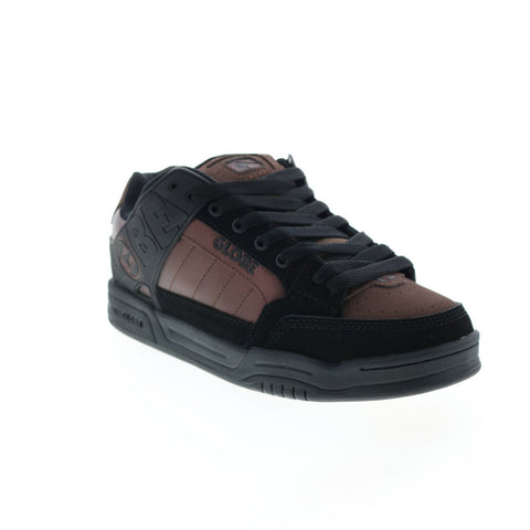 Globe Tilt GBTILT Mens Black Leather Lace Up Skate Inspired Sneakers Shoes