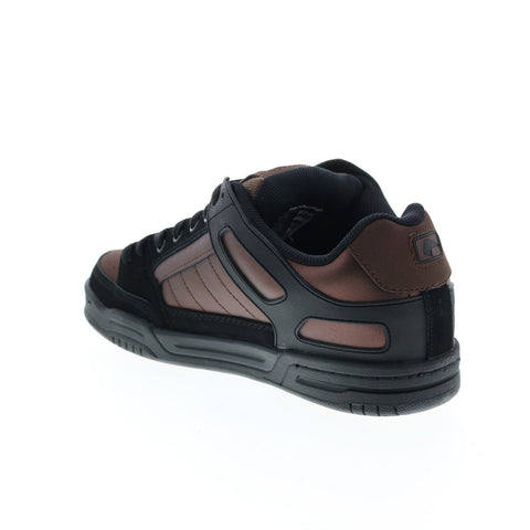 Globe Tilt GBTILT Mens Black Leather Lace Up Skate Inspired Sneakers Shoes