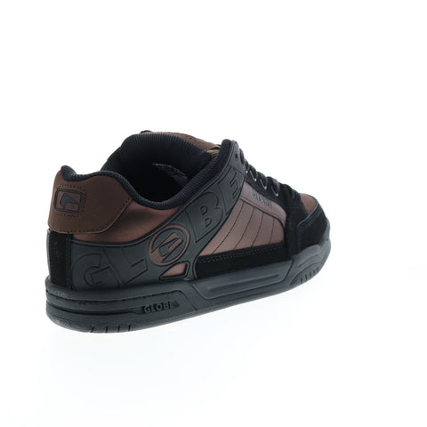 Globe Tilt GBTILT Mens Black Leather Lace Up Skate Inspired Sneakers Shoes