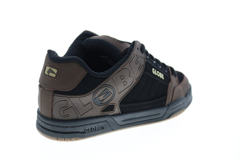 Globe Tilt GBTILT Mens Black Nubuck Lace Up Skate Inspired Sneakers Shoes 