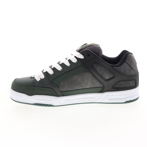 Globe Tilt GBTILT Mens Green Leather Lace Up Skate Inspired Sneakers Shoes