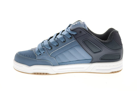 Globe Tilt GBTILT Mens Blue Leather Lace Up Skate Inspired Sneakers Shoes 