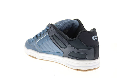 Globe Tilt GBTILT Mens Blue Leather Lace Up Skate Inspired Sneakers Shoes 