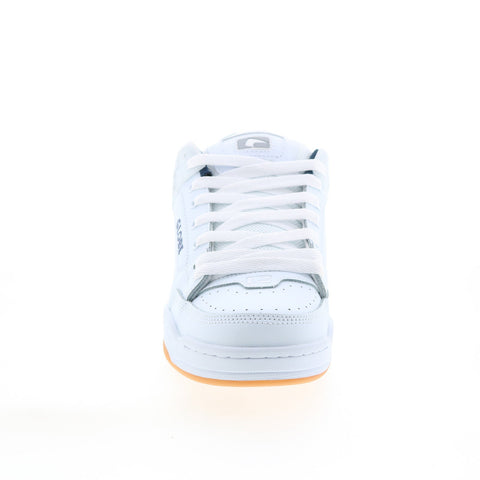 Globe Tilt GBTILT Mens White Leather Lace Up Skate Inspired Sneakers Shoes