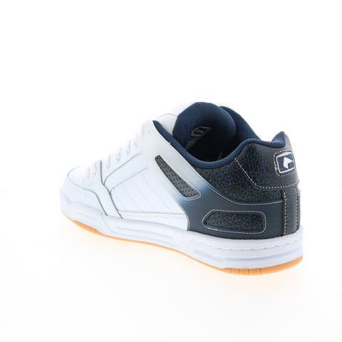 Globe Tilt GBTILT Mens White Leather Lace Up Skate Inspired Sneakers Shoes