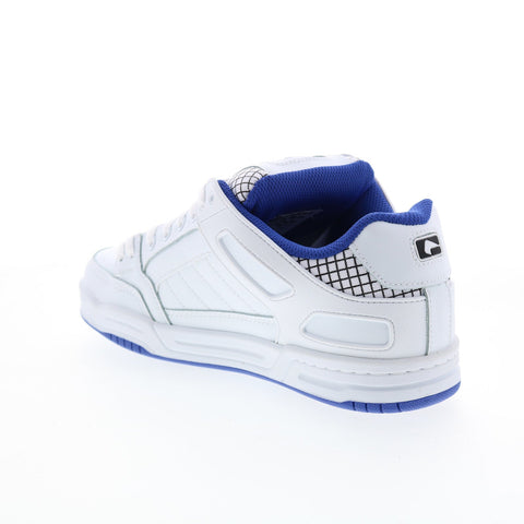 Globe Tilt GBTILT Mens White Leather Lace Up Skate Inspired Sneakers Shoes